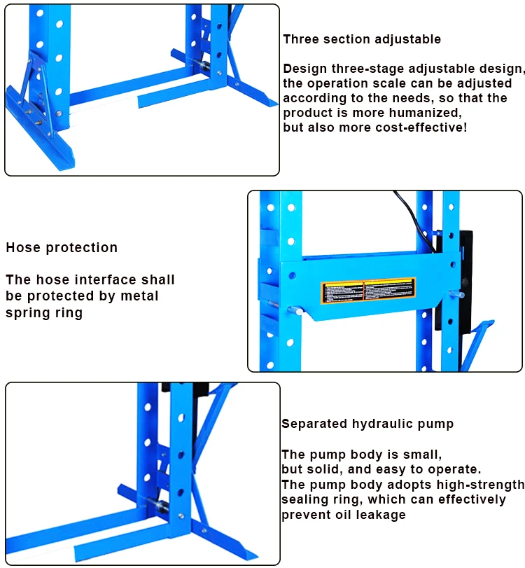50 тонн CE ножной двойной насос гидравлический магазинный пресс с манометром