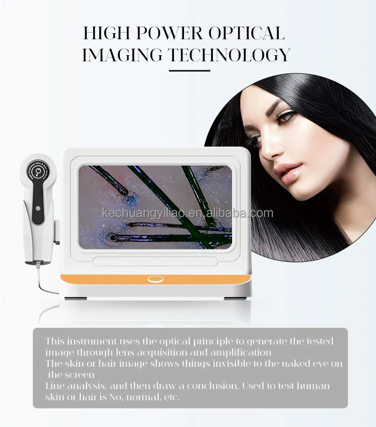 New Intelligent 50x & 200x UV White Light Scalp Skin Quality Tester Home Use Facial Hair Analyzer Instrument Wi-Fi Connectivity