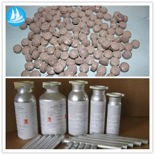 
Phostoxin tablet phosphone tablet aluminum phosphide tablet 56% factory price 