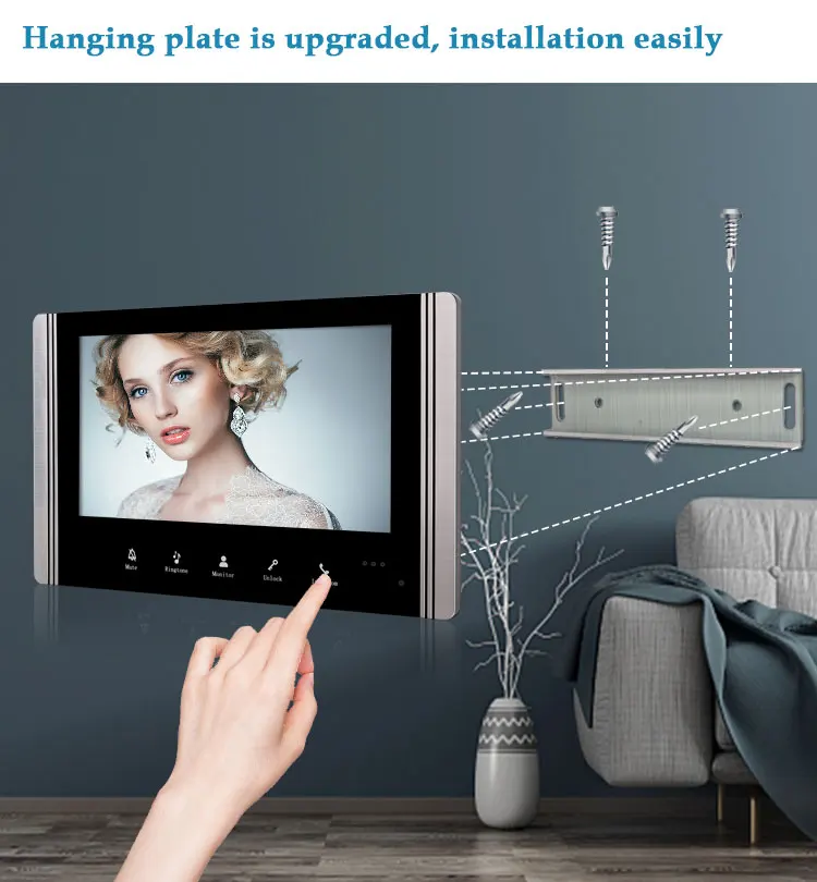 Multi apartment SIP IP Wifi Android/IOS APP remote control unlock intercom building video intercom system