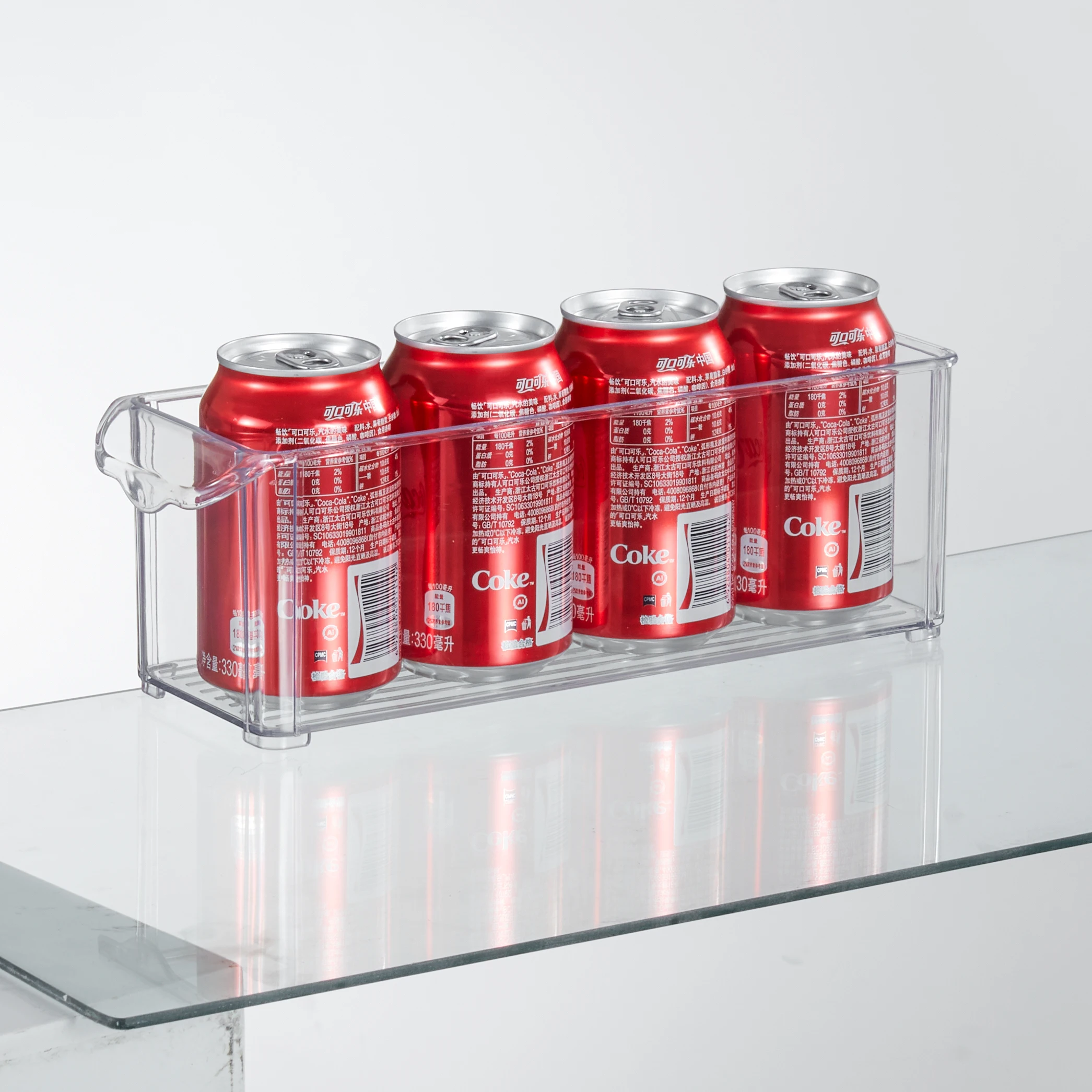 Eco Food grade custom cola kitchen refrigerator container storage bins food container acrylic fridge fridge drawer organizer