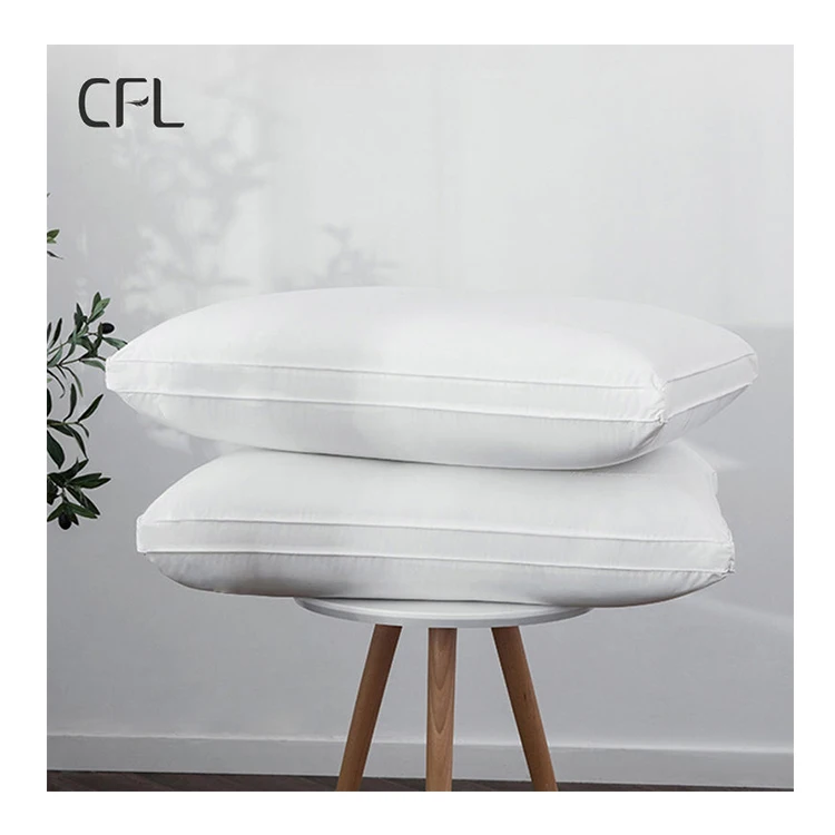 Brands hotel OEM hot selling products custom logo starwood hotel comfortable cotton bed pillows made in china