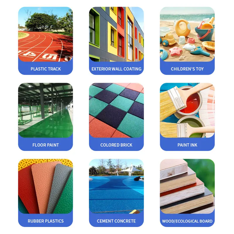 Chinese multi-color iron oxide pigment paint rubber plastic building material