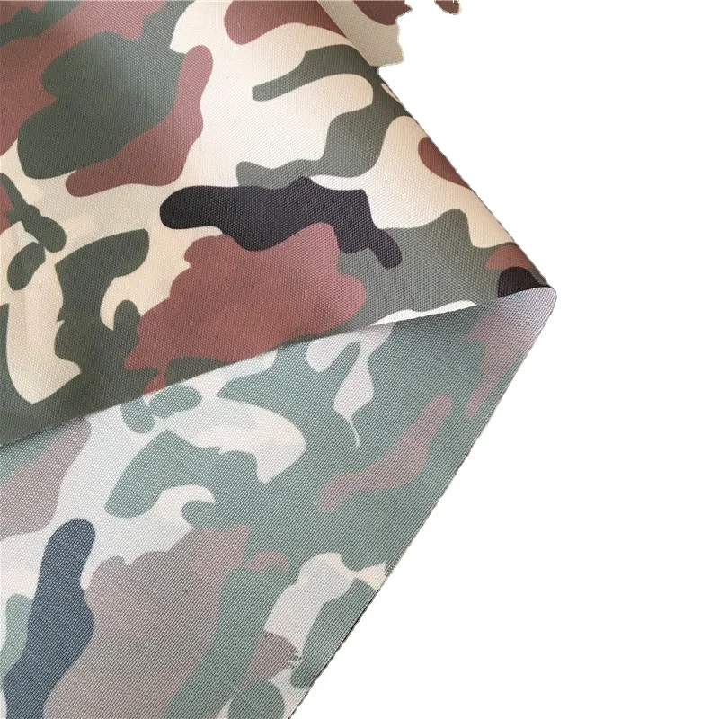 Eco-Friendly Recycled Polyester Camouflage Printing Coated Oxford Fabrics