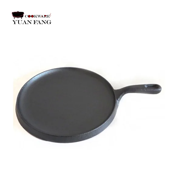 Preseasoned 27CM Kitchen Accessories Cookware Round Frying Pans Cast Iron Black Indian Dosa Tawa Pan In Nonstick