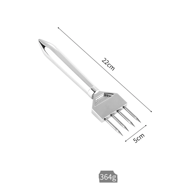 Ice Chipper Trident Bar Accessories Chiseling Ice Hockey Balls Kitchen Tool Stainless Steel Ice Pick with Wooden Handle