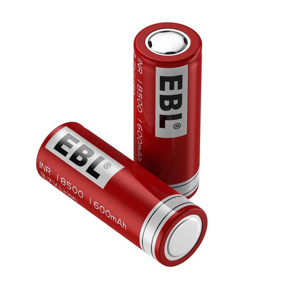 
EBL 18500 Li ion Rechargeable Battery 1600mAh 3.7V With 1200 Times Deep Cycle 