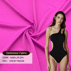 Stretch knitted nylon spandex 4 way stretch swimwear spandex fabric for swimming fabric