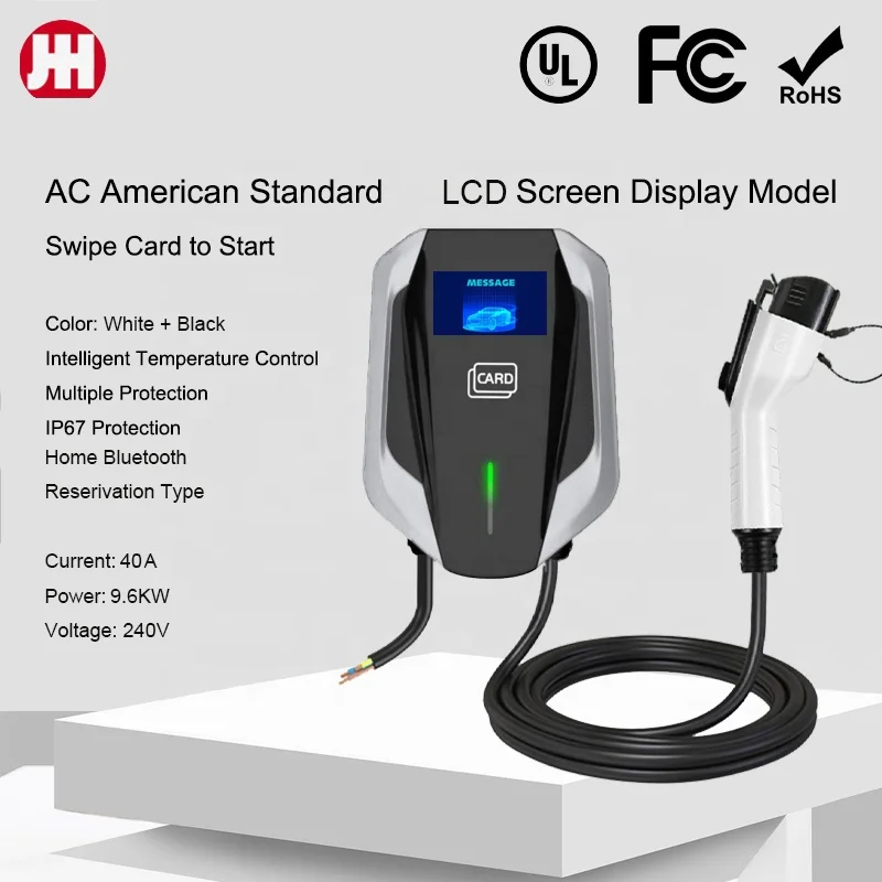Трехцветный световой индикатор ZR-USA02-2 AC240V 40A 9.6KW UL FCC Сертификация запуска с помощью считывания карты IP67 ЗАЩИТА