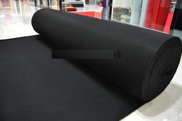 good sell black funeral carpet polyester material for serious events for funeral evens black carpet roll