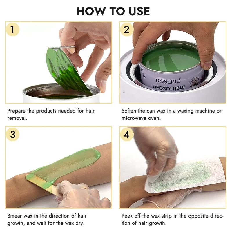 China Factory 2024 Hot Sale Salon Quality 400g 800g Soft Wax Professional Depilatory Brazilian Wax Tin Hair Removal