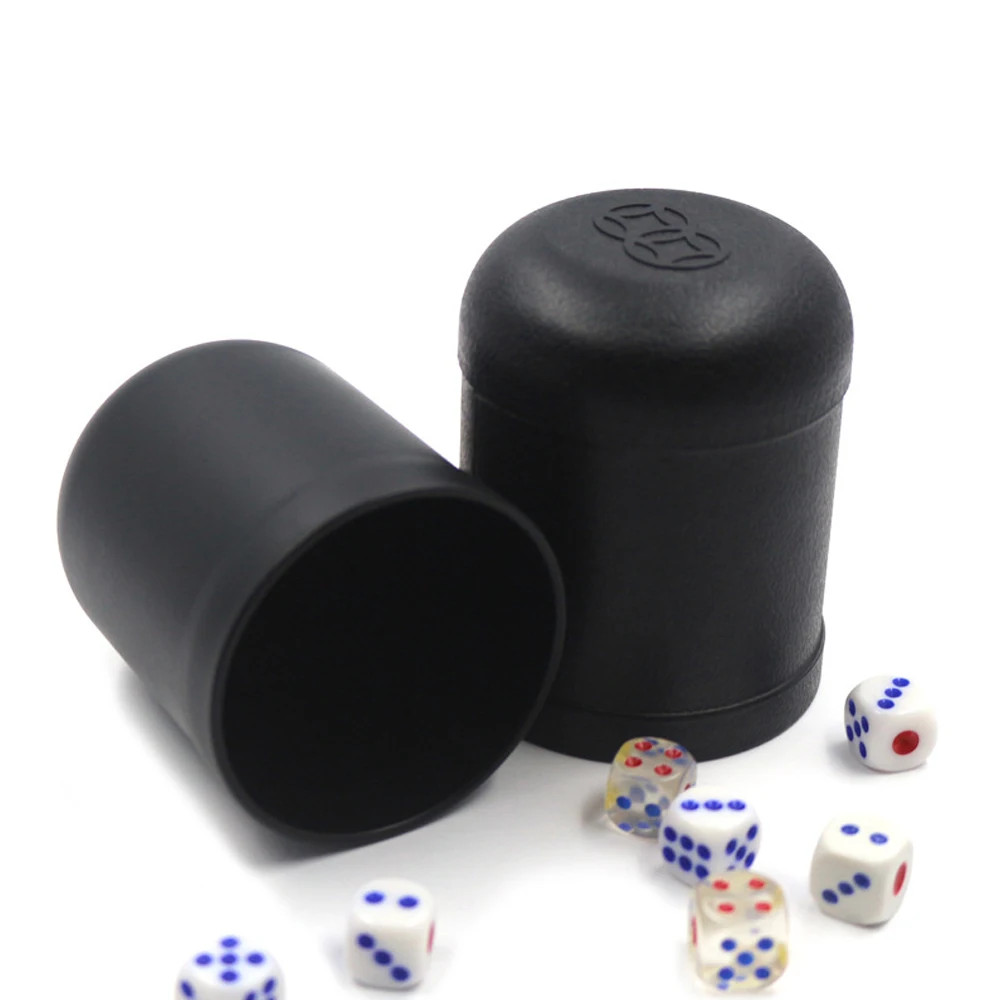 Wholesale Low Price Dice Cup Black Plastic Dice Cup Bar Game Nightclub Entertainment Club Dice Cup