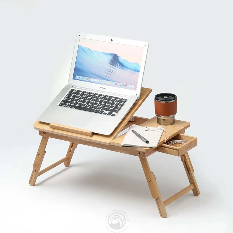 Adjustable Portable Bed Sofa Home Office Students Use as Computer Laptop Stand from Bamboo