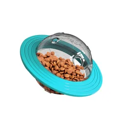 Pet products customized flying saucer toys for dogs with missing food and slow yellow dog feed bowl pet bowls &