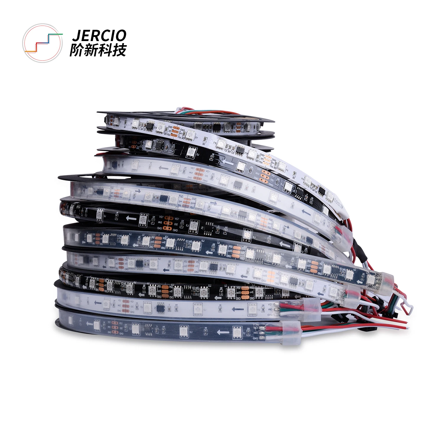 DC12V WS2811 RGB Led Strip Light 5050 SMD Addressable 30/60 LEDs 2835  LED Rigid Strip Light Dimmable