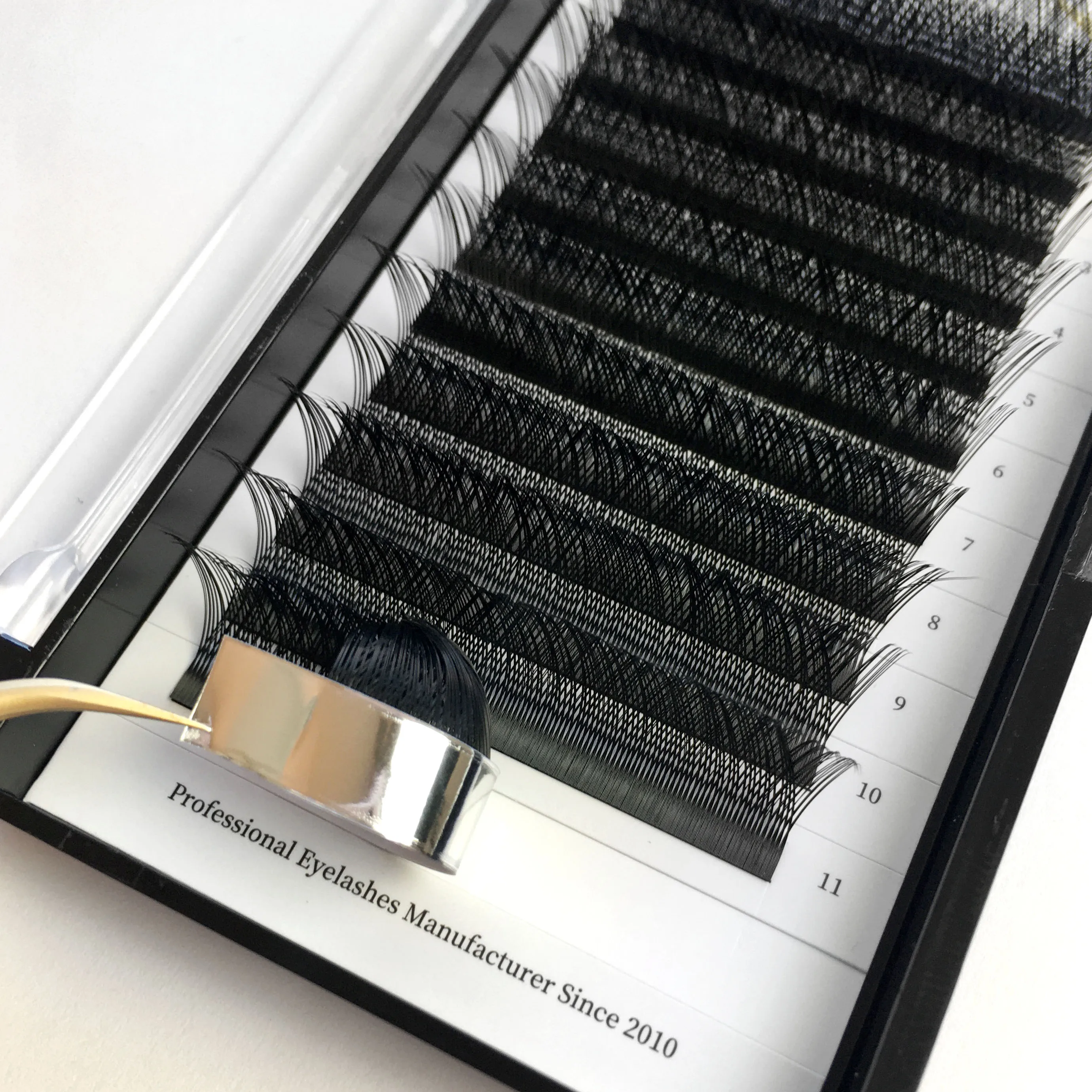 Superior Synthetic Hair Individual Eyelash Extension High Quality Y Lash 0.07 Thickness Makeup Korean Pbt Material OEM ODM