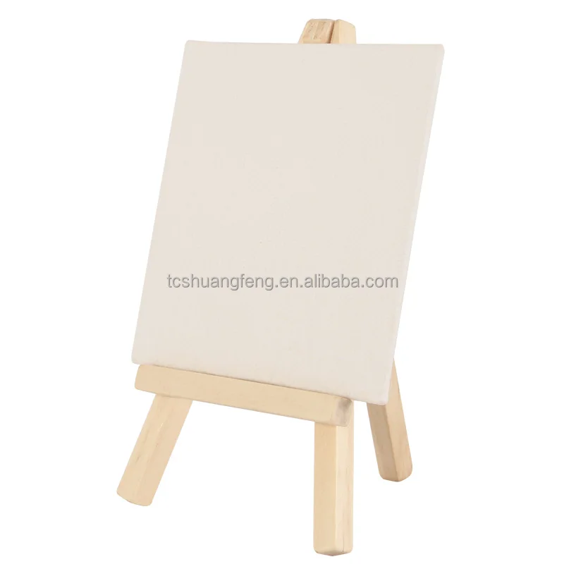 Mini Easel Wood Painting Easel for Sale, Natural Wood Display Stand for Displaying Easel with Canvas
