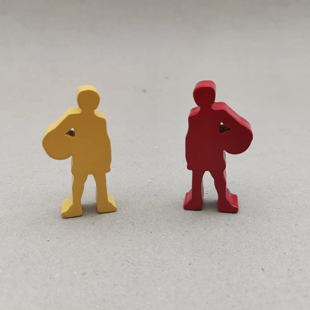High Quality Cheap Custom Meeples Wood Pawn Meeple for Board Game