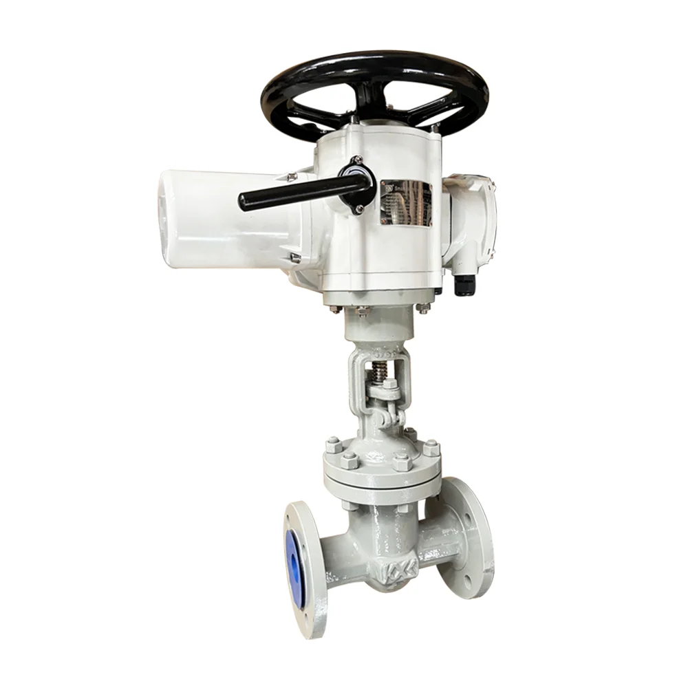 GB Standard water carbon steel WCB rising stem flange Electric Actuator metal seat gate valve