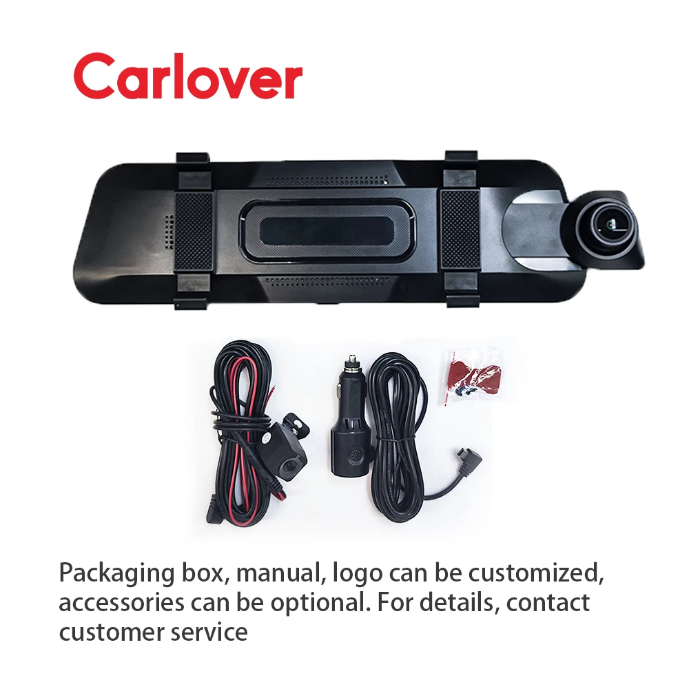 Carlover Manufacturer Car DVR Camera 10 Inch 2K Front Rear View Mirror Camera for Car Video Recorder Dash Cam