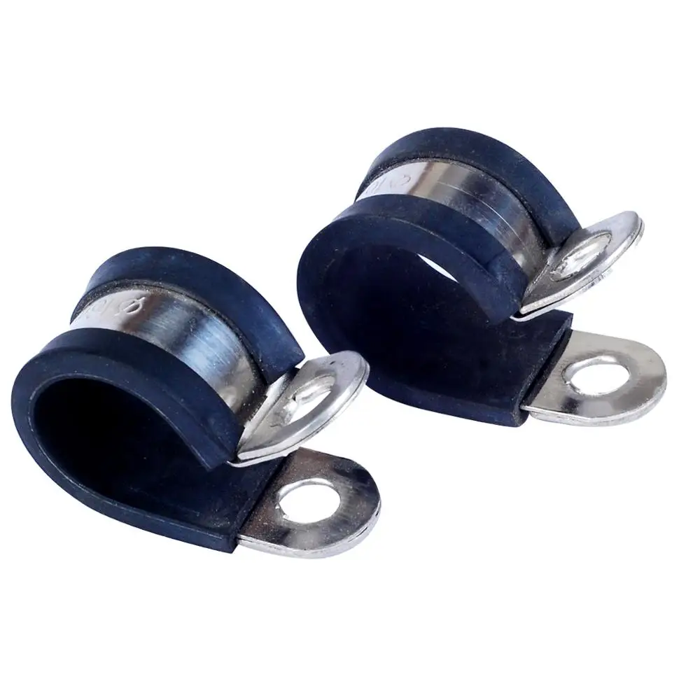 EPDM Rubber Stainless Steel Lined P Pipe Clamp Tube Clamp