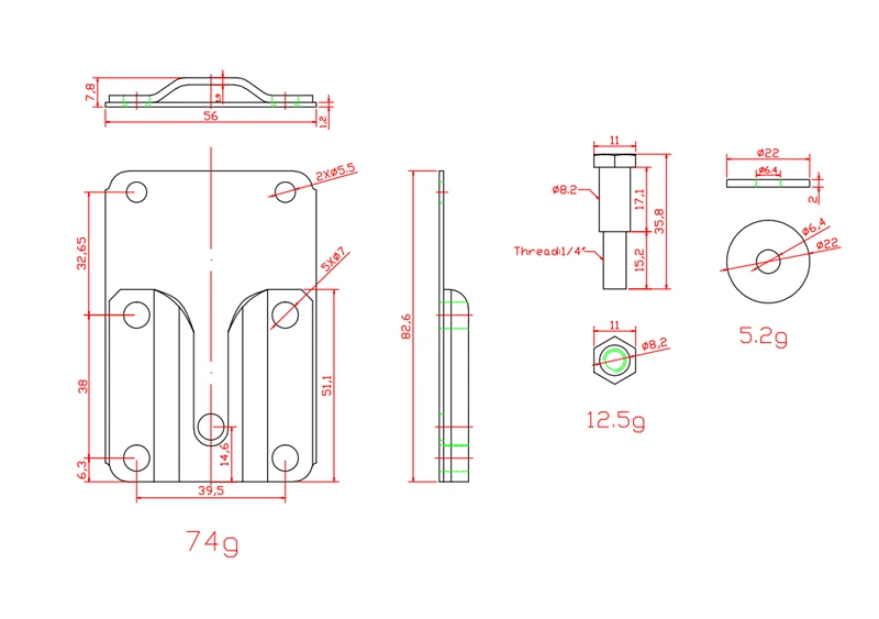 Sofa fitting bed hardware with Joint connector bolt and washer