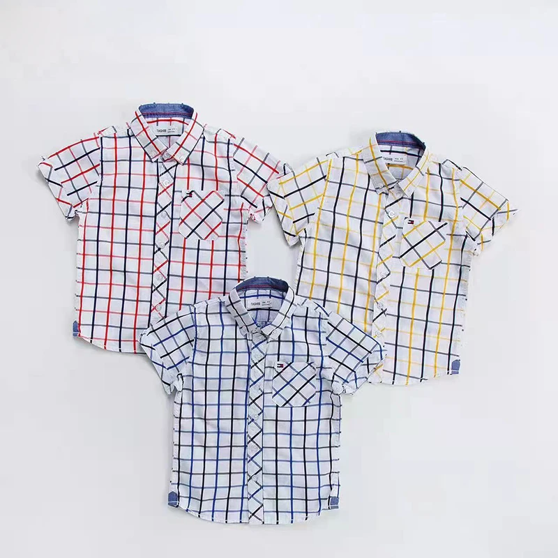 Wholesale price Kids Clothes patchwork corols kids clothing boys 100%cotton Vintage Boys T-Shirts&Polo Shirts