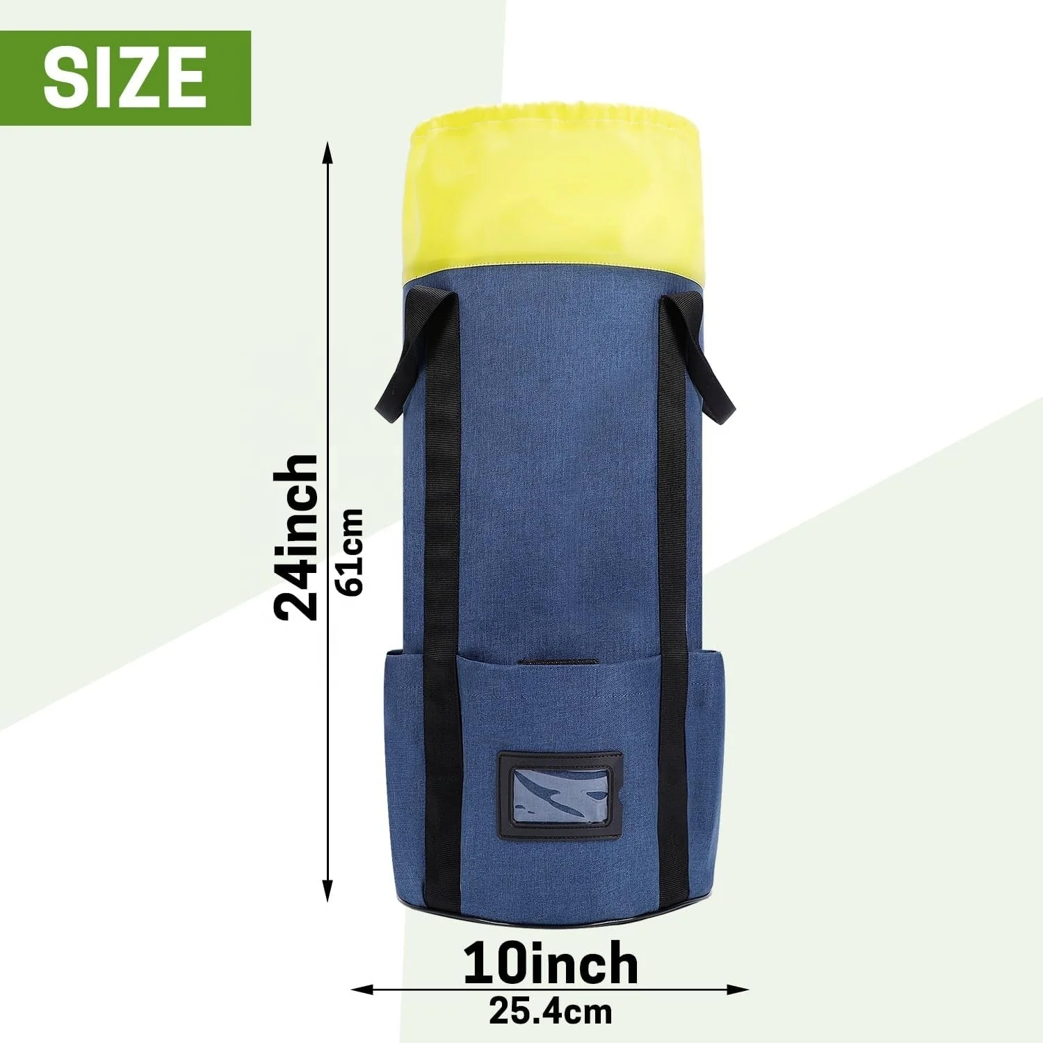 Custom Multi Side Pockets ID Window Durable Large Capacity Rock Climbing Rope Storage Bag