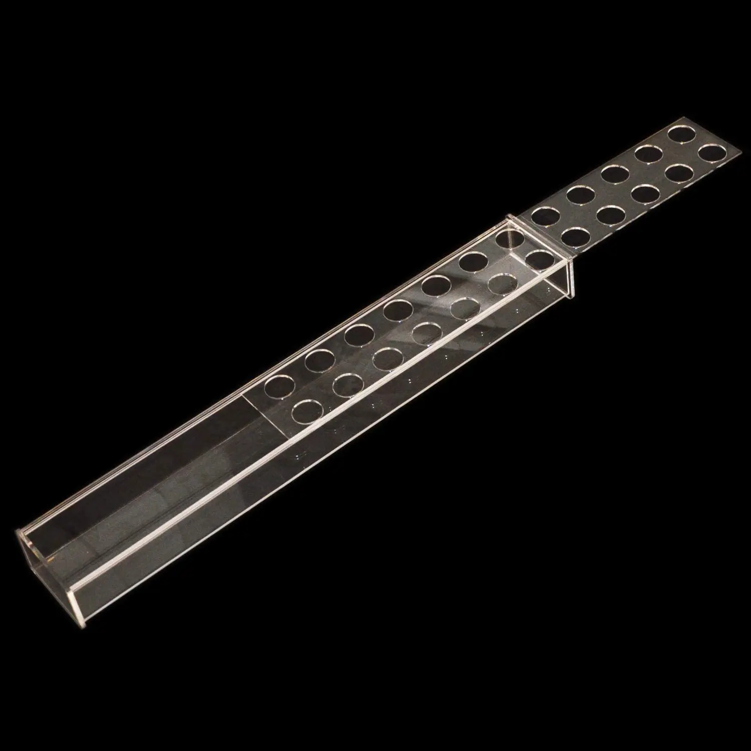 Rectangular Floral Centerpiece for Dining Table 24 Inches Long Rectangular Vase Acrylic Modern Vase Low Plastic Customized