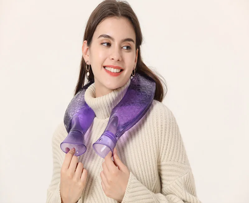 
Neck plastic hot water bottle bag hot water pillow 