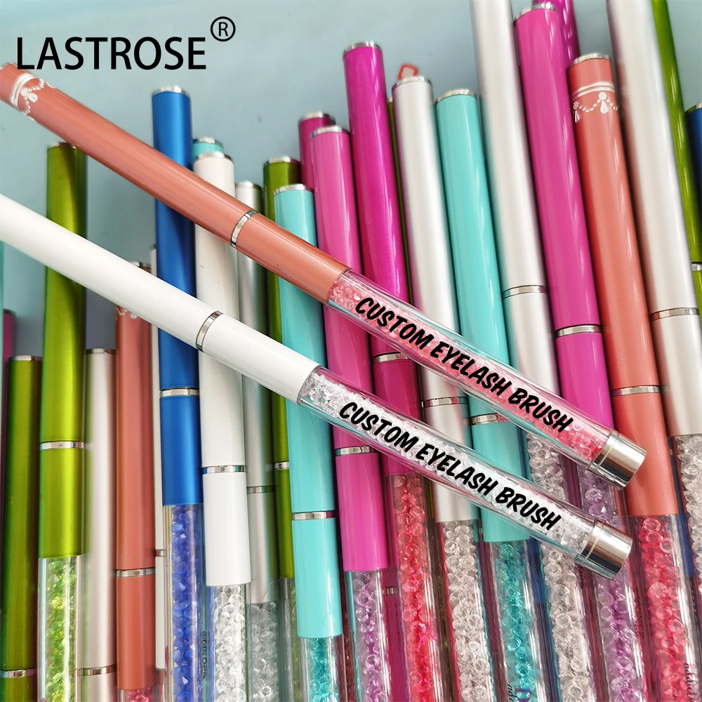 Hot Selling Wholesale Makeup Brush 10 Color Beautiful Eyelash Extension Crystal Mascara Brush Eyelash Tool Cosmetic Brush