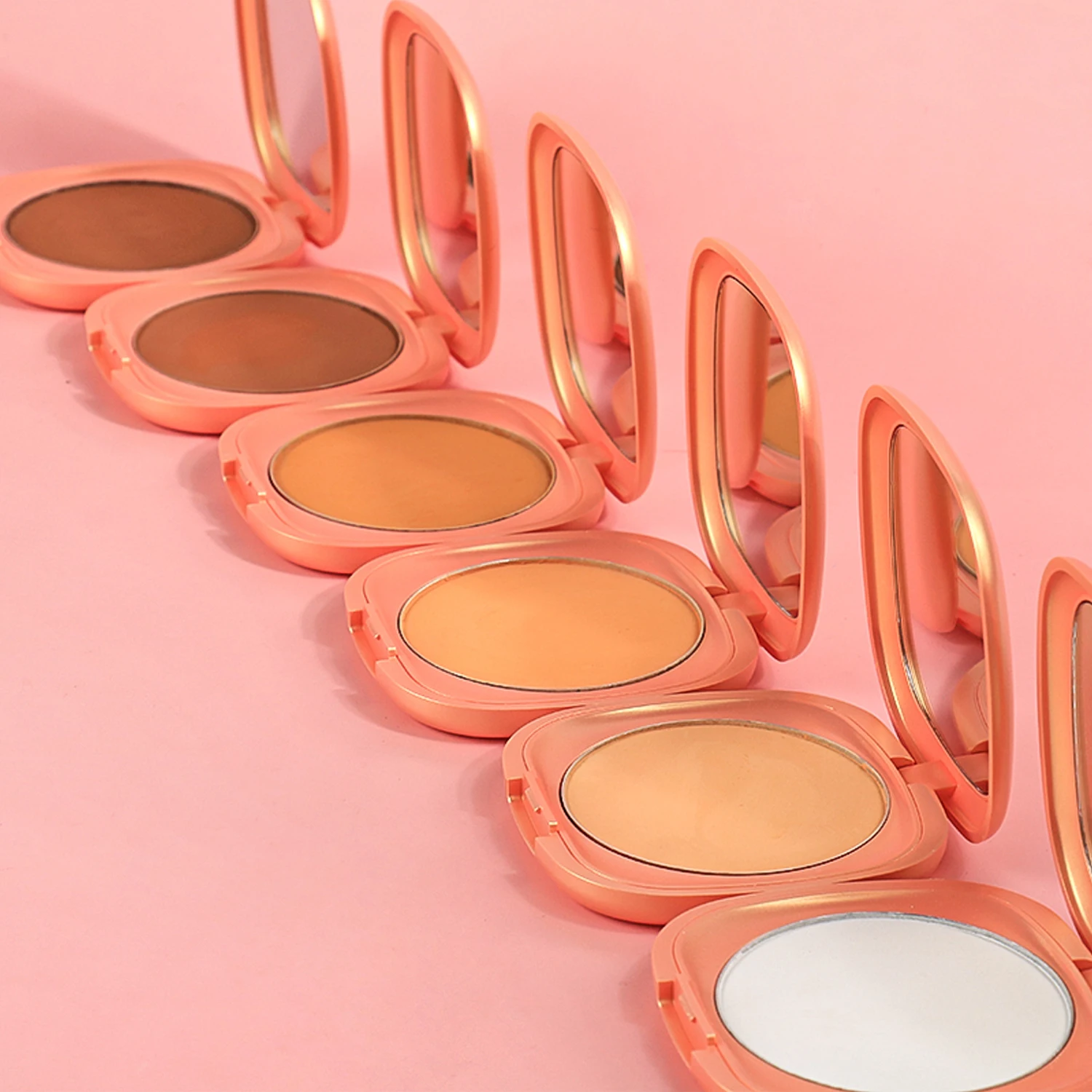 Private Label Baking Powder Makeup Matte Compact Pressed Powder Setting Face Powder Waterproof Full Coverage Make Up Foundation