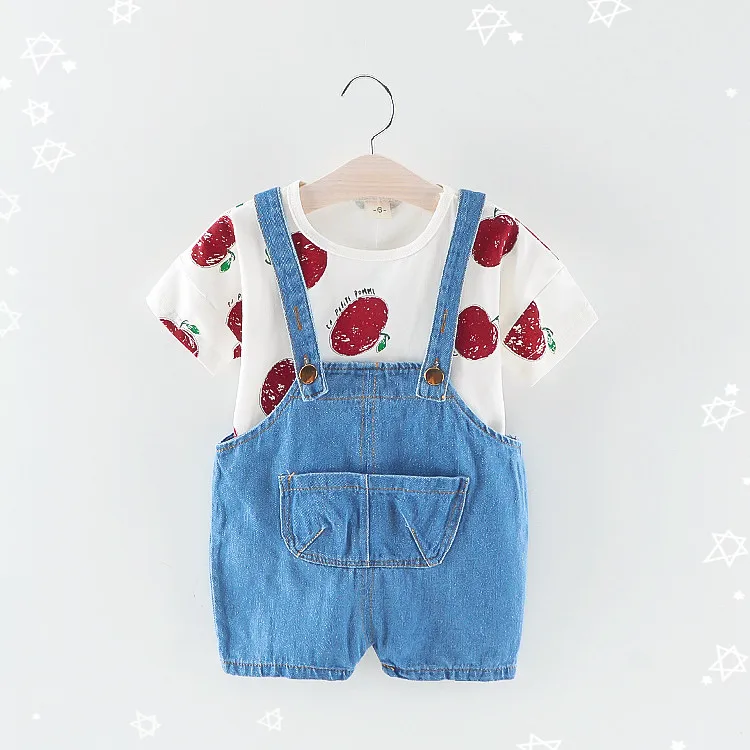 2021, низкая цена, детская одежда, хлопковые комплекты, летние милые комплекты одежды для новорожденных