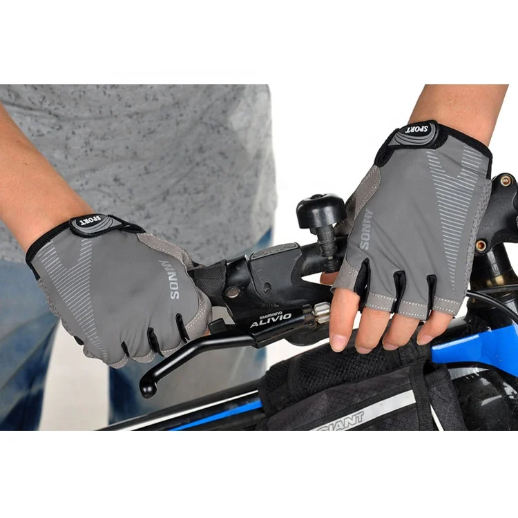 Мужские и женские уличные шелковые перчатки для верховой езды перчатки без пальцев велосипедные перчатки