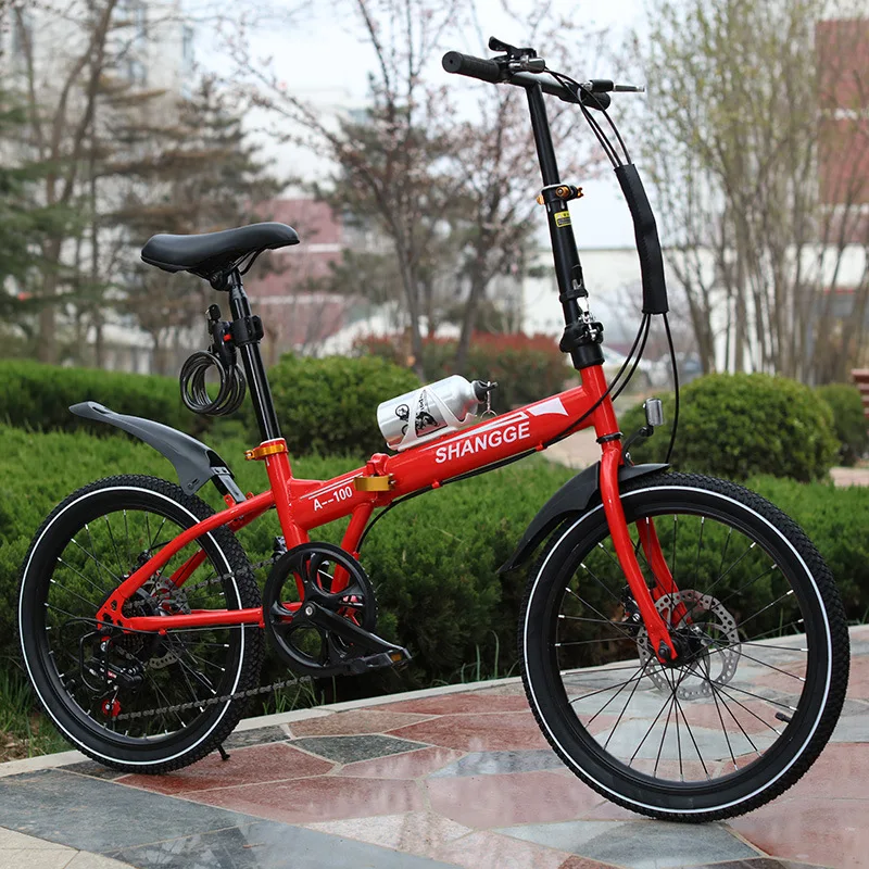 20' 6 speed foldable bicycle/hot sale mini road bicycle/full suspension light folding bikes downhill mountainbike for students
