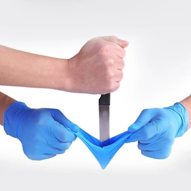 High quality food grade thickened latex gloves household cleaning beauty salon waterproof working gloves nitril gloves