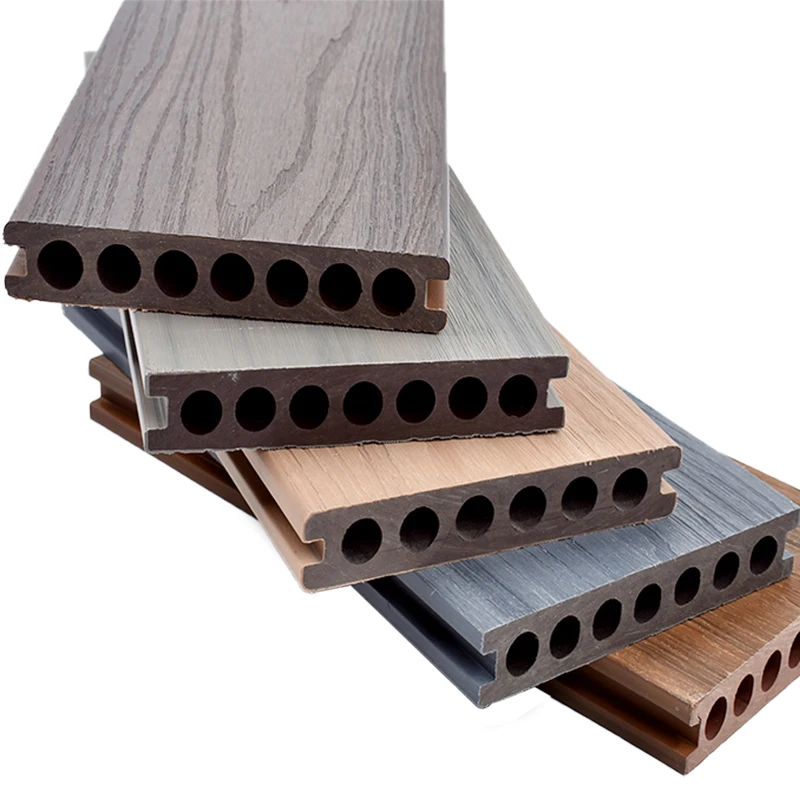 Customized Outdoor Hollow Wood Plastic Floor Co-extrusion WPC Composite Decking Board