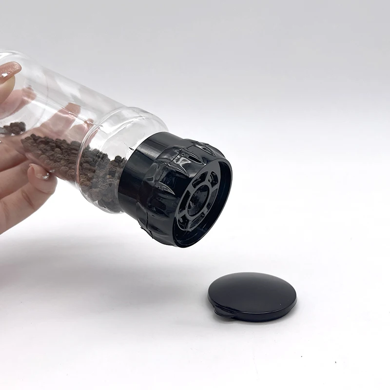 200ml Salt Spice Bottle Salt And Pepper Mill Shakers Grinder /  Plastic Spice Grinder