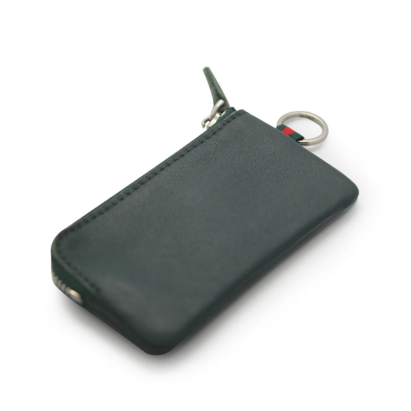 2022 New Designer Mens Plush Small Mini Wallet Bags Custom Coin Case Zipper Card holder Top Layer Leather Coin Purse