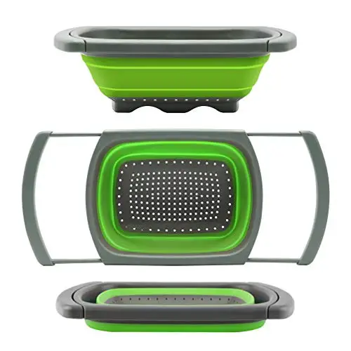 Лидер продаж складные ручки-дуршлаги складная корзина складной кухонный Силиконовый Фильтр для