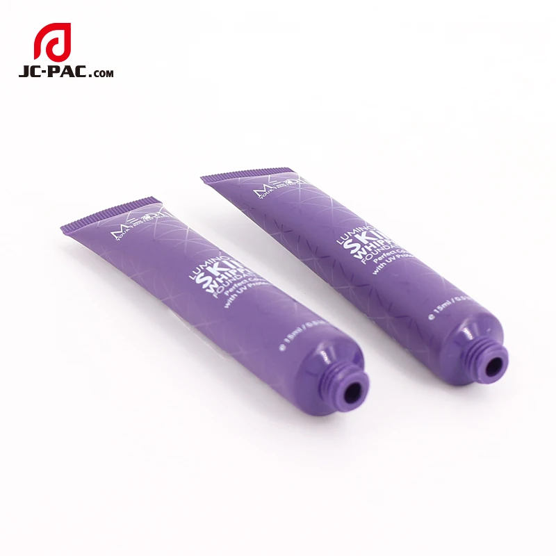Purple Colored Cosmetic Plastic PE Tube for Foundation Packaging
