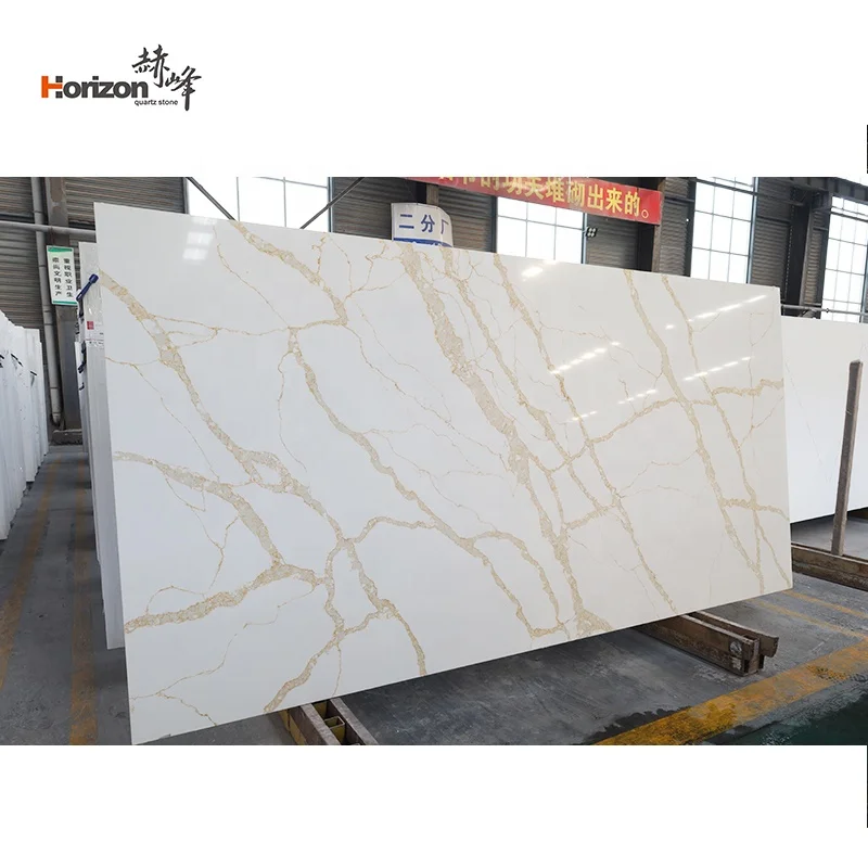 horizon Artificial Stone Quartz Slab gold quartz countertops slabs kitchen worktops