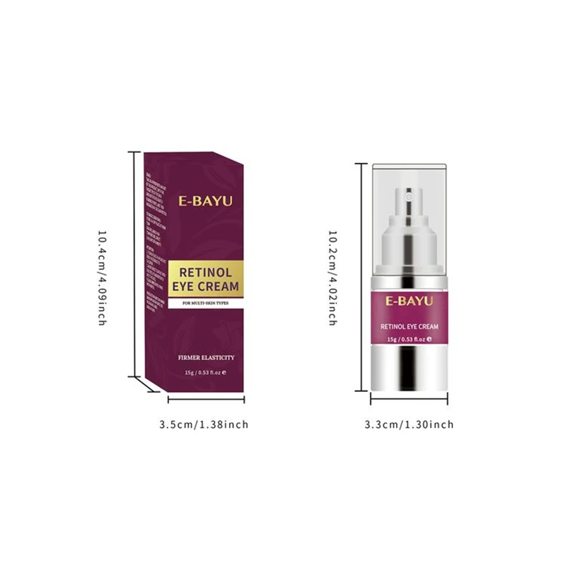 Newly developed products Premium quality Retinol eye cream Fades Fine Lines Retinol Improves Dark Circles Eyes Cream
