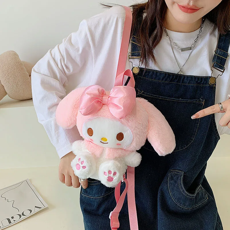 Comfort new Japanese doll pink cartoon plush backpack backpack