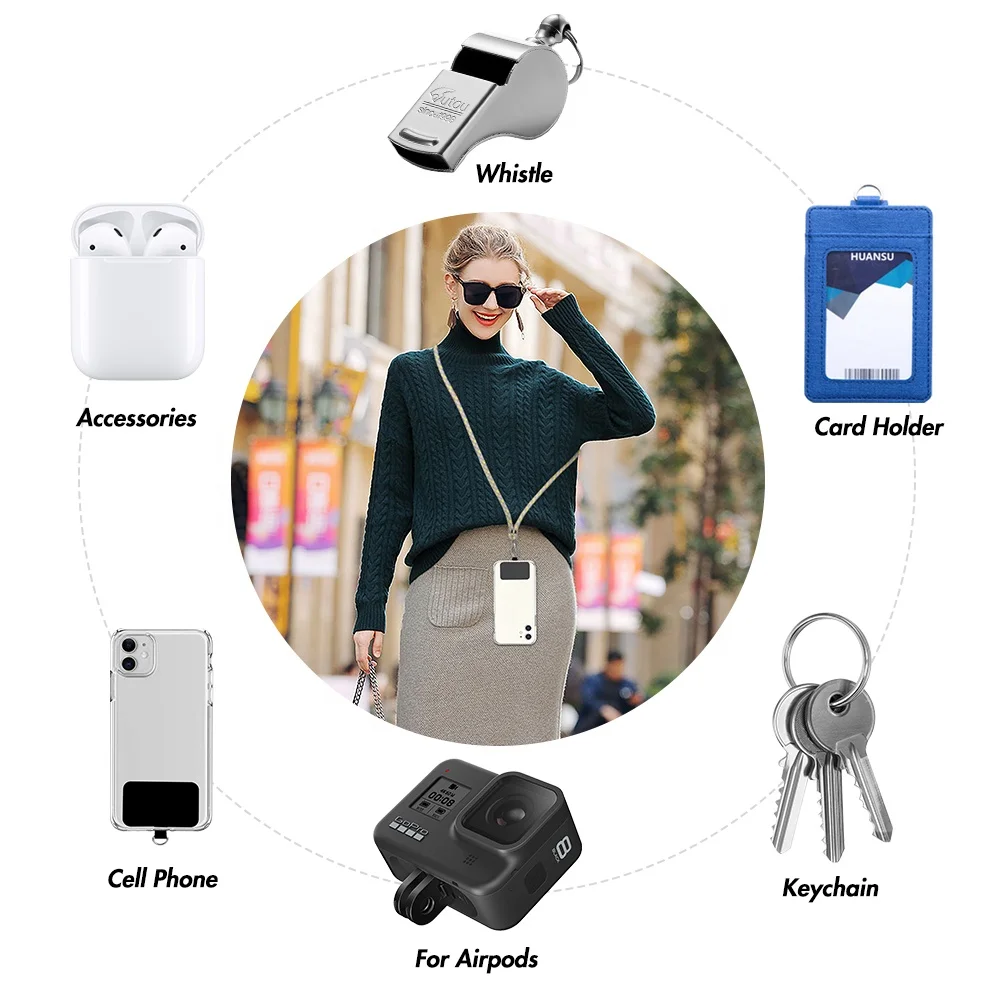 Лидер продаж на Amazon, нейлоновый Съемный шнурок для смартфона для IPhone 11 Pro Max с биркой из ткани Оксфорд