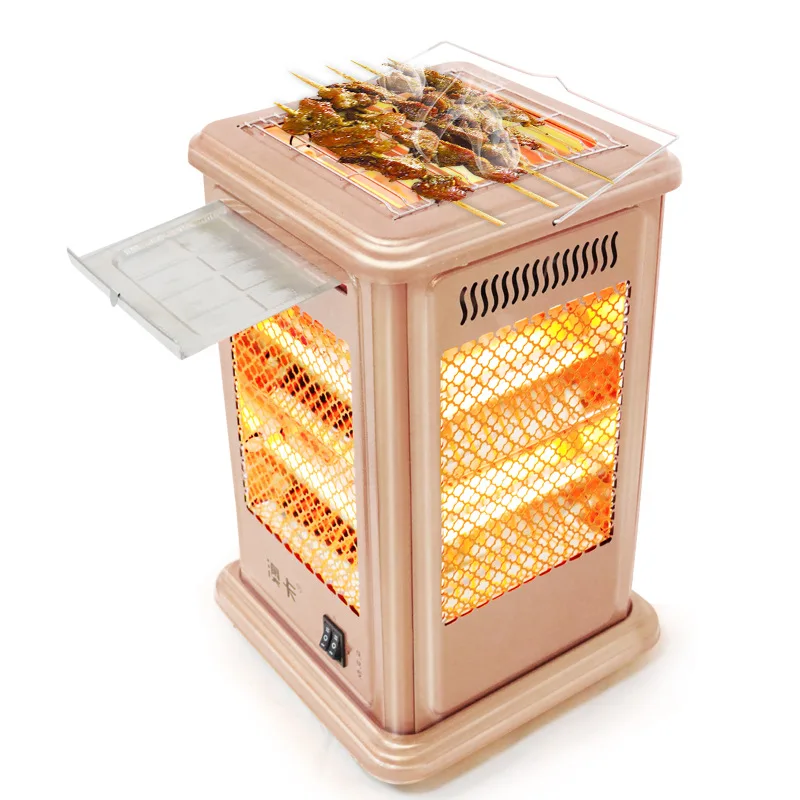 Outdoor Barbecue BBQ Function Winter Home Room Halogen Heaters Quartz Tower Heater