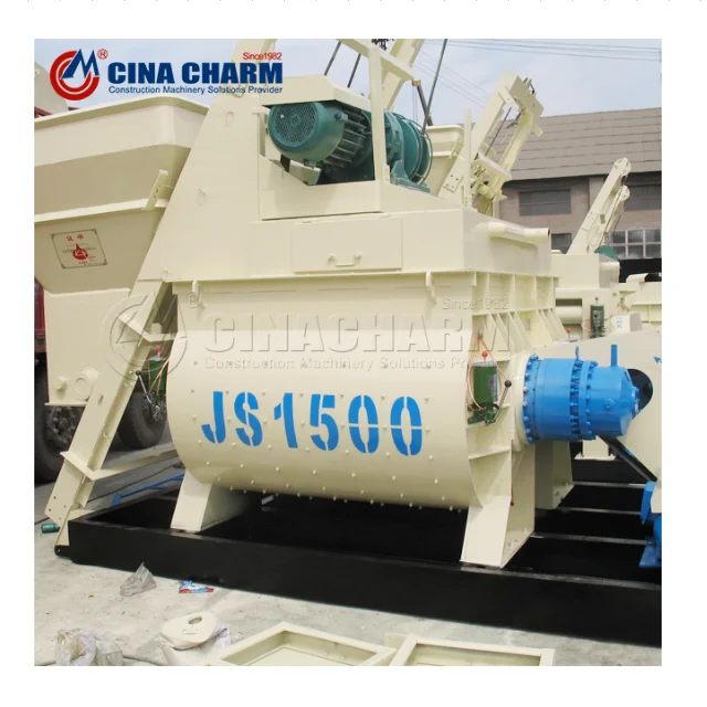 New Arrival twin shaft JS1500 concrete mixers engine cover mixer concrete electric motor concrete mixer cement silo calculator