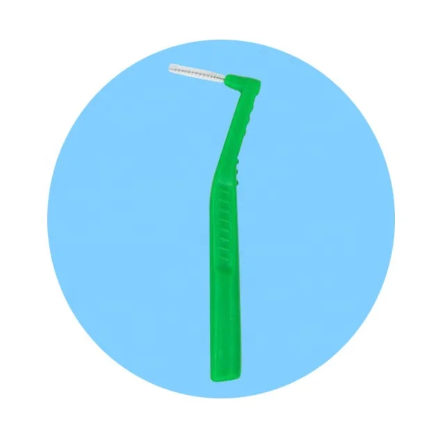 2021 Creative Design Orthodontic Oral Cleaning Colorful Biodegradable L Shaped Toothpick Interdental