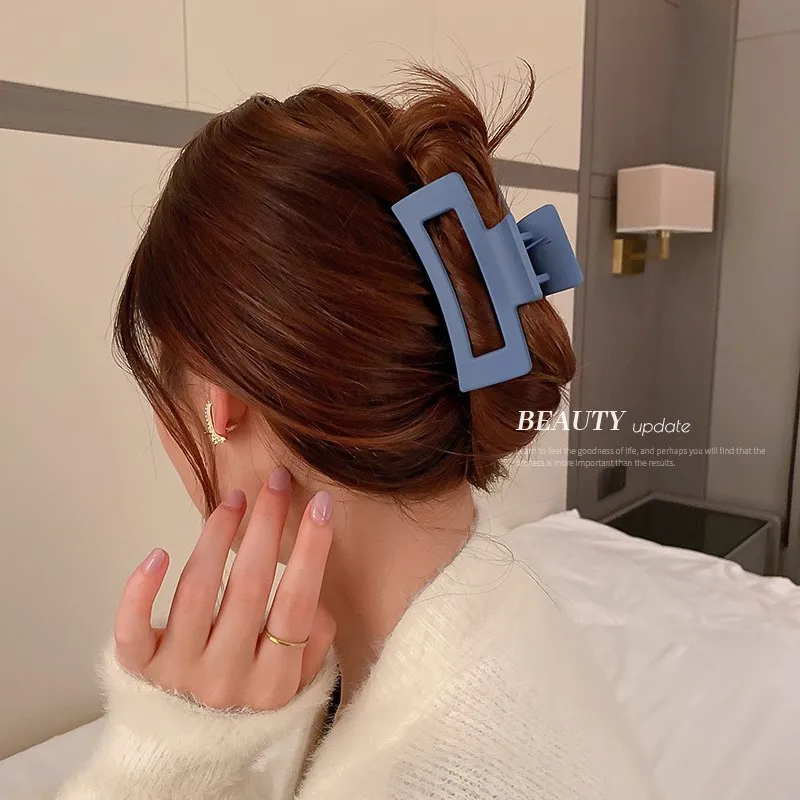 fashion wholesale square acrylic acetate hair claw clips for women