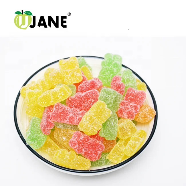 Bear shape fruity flavour jelly soft candy gummy